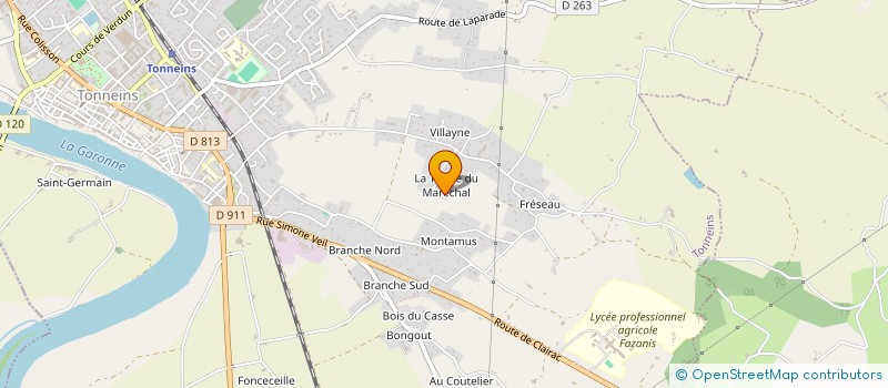 localisation de l'entreprise SCI FYN IMMO  TONNEINS