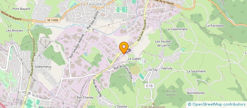 localisation de l'entreprise SCI FYNDS  LA TALAUDIERE