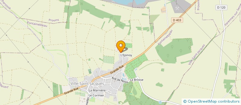 localisation de l'entreprise SCI FYPCAST  VILLE-SAINT-JACQUES