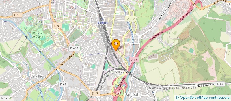 localisation de l'entreprise SCI G 2  BELFORT
