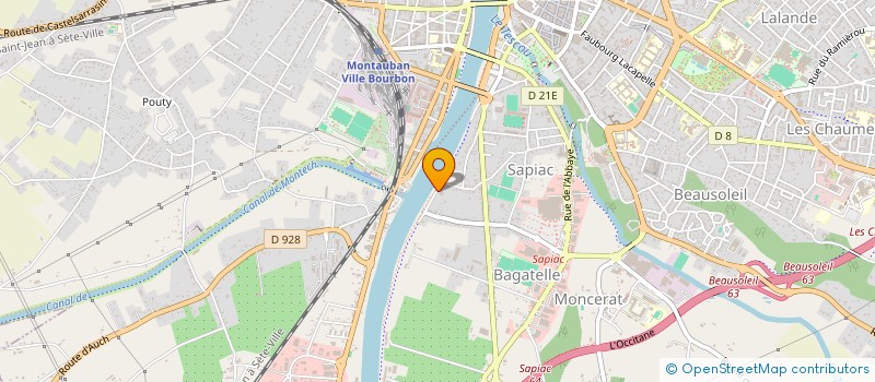 localisation de l'entreprise SCI G.2.D.  MONTAUBAN