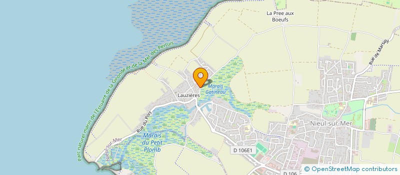 localisation de l'entreprise SCI G 2 M  NIEUL-SUR-MER