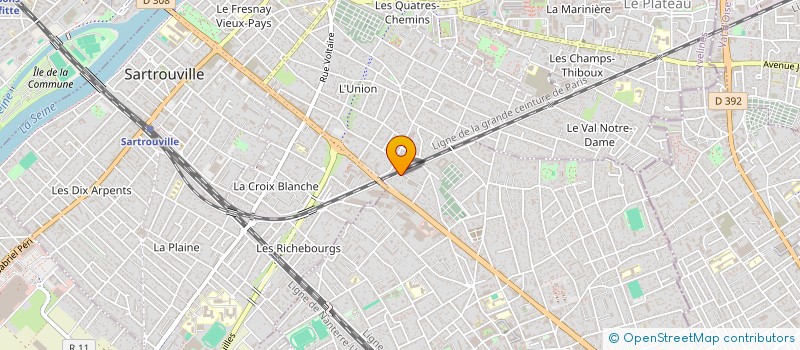 localisation de l'entreprise SCI G.2.M  HOUILLES