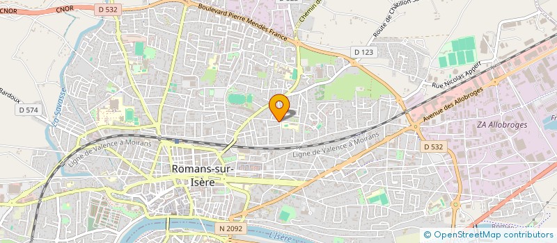 localisation de l'entreprise SCI G 2 P  ROMANS-SUR-ISERE