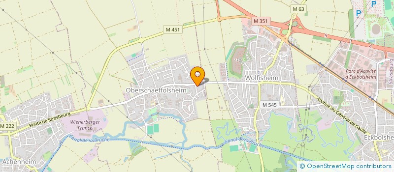 localisation de l'entreprise SCI G  OBERSCHAEFFOLSHEIM