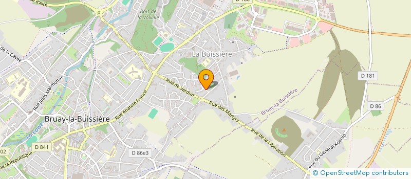 localisation de l'entreprise SCI G.5.  BRUAY-LA-BUISSIERE