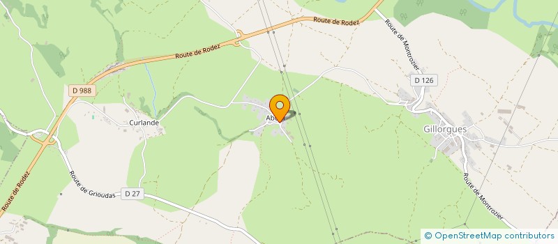 localisation de l'entreprise SCI G.A.F.  BOZOULS