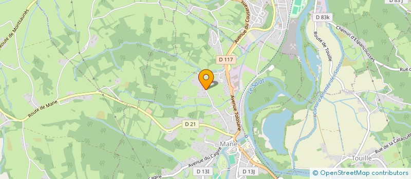 localisation de l'entreprise SCI G.A.F.  MANE