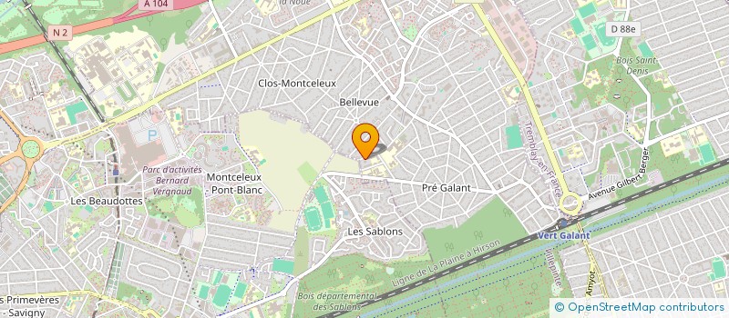 localisation de l'entreprise SCI G.A.J.V. à VILLEPINTE