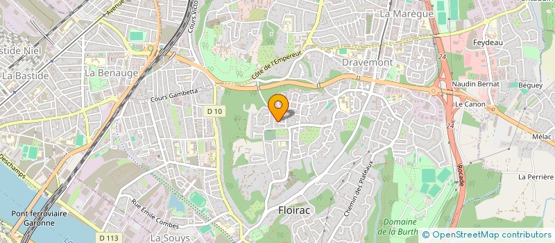 localisation de l'entreprise SCI G.A.K  FLOIRAC