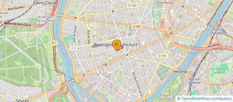 localisation de l'entreprise SCI G ALPHA 3 à BOULOGNE-BILLANCOURT