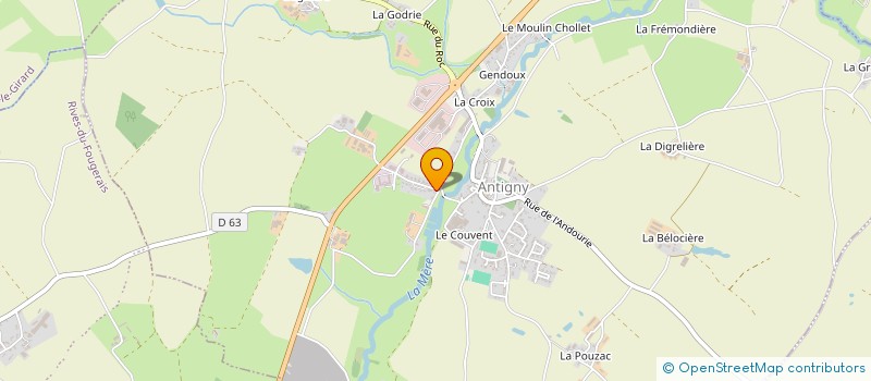 localisation de l'entreprise SCI G AND G  LA CHATAIGNERAIE