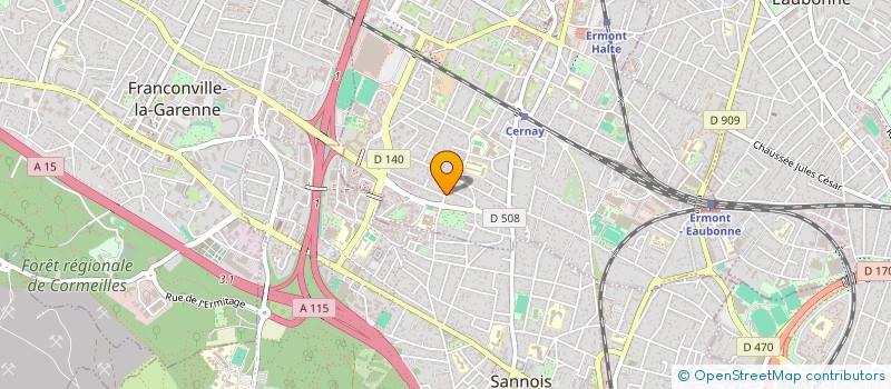 localisation de l'entreprise SCI G B 2 A  ERMONT