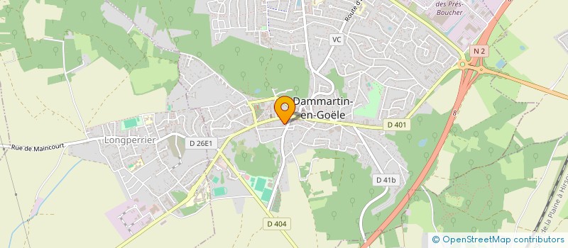 localisation de l'entreprise SCI G B  DAMMARTIN-EN-GOELE