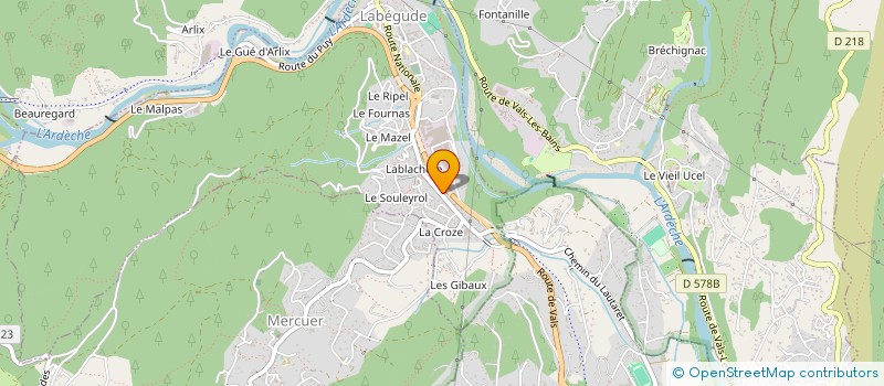 localisation de l'entreprise SCI G.B.  LABEGUDE