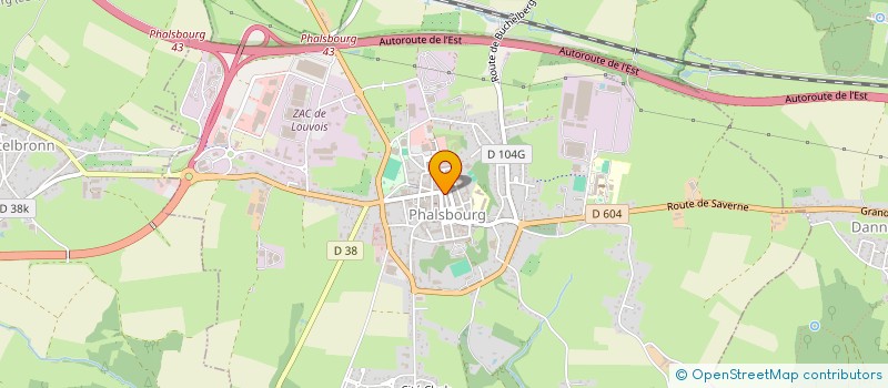 localisation de l'entreprise SCI G-B  PHALSBOURG