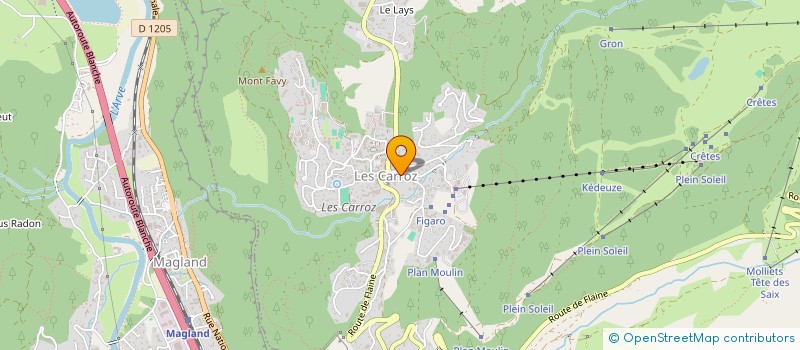 localisation de l'entreprise SCI G.B.A  ARACHES-LA-FRASSE