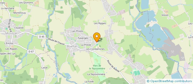 localisation de l'entreprise SCI G.B.L.  BUELLAS