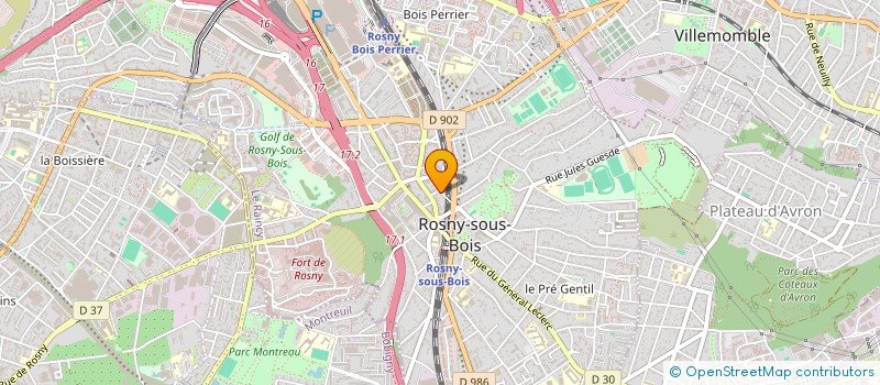 localisation de l'entreprise SCI G.C. à ROSNY-SOUS-BOIS