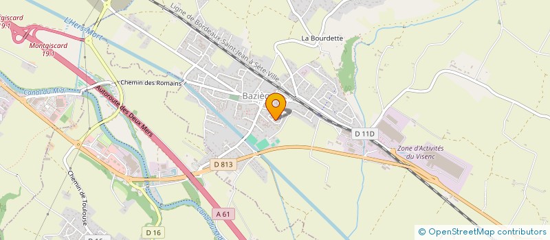 localisation de l'entreprise SCI G.C.M 1  BAZIEGE