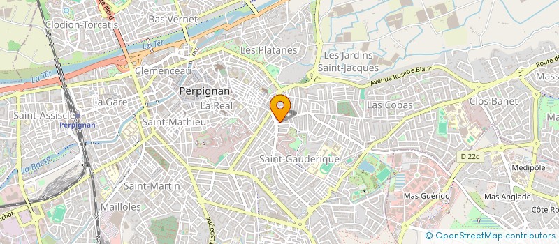 localisation de l'entreprise SCI G.D  PERPIGNAN