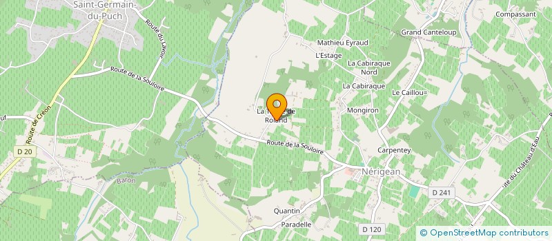 localisation de l'entreprise SCI G. D'ARFEUILLE  NERIGEAN