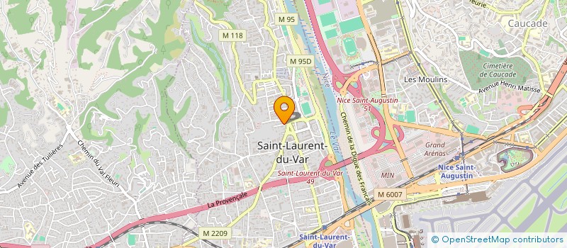 localisation de l'entreprise SCI G D F N à SAINT-LAURENT-DU-VAR