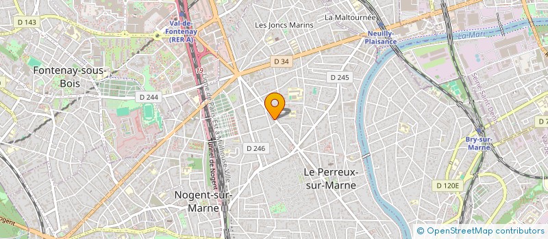 localisation de l'entreprise SCI G.D.G.  LE PERREUX-SUR-MARNE
