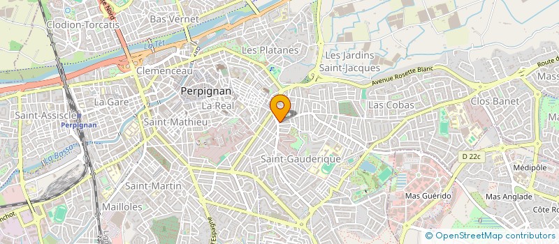 localisation de l'entreprise SCI G.D.G.G.  PERPIGNAN