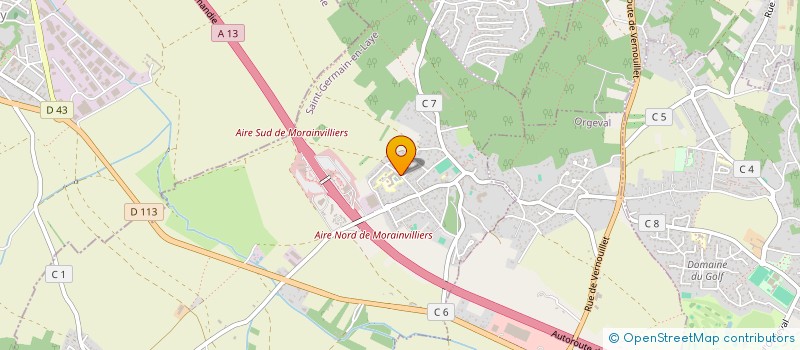 localisation de l'entreprise SCI G.D.J.M  MORAINVILLIERS