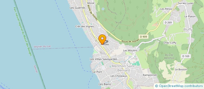 localisation de l'entreprise SCI G.D.P.  MENTHON-SAINT-BERNARD