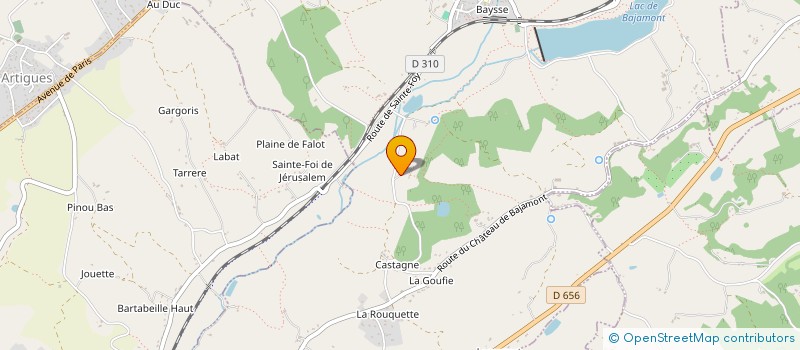 localisation de l'entreprise SCI G.E.G.  BAJAMONT