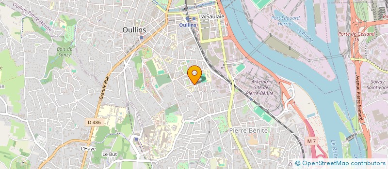 localisation de l'entreprise SCI G.E.M.E.  OULLINS-PIERRE-BENITE