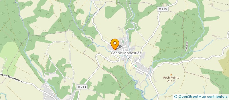 localisation de l'entreprise SCI G.E.S.  CENNE-MONESTIES