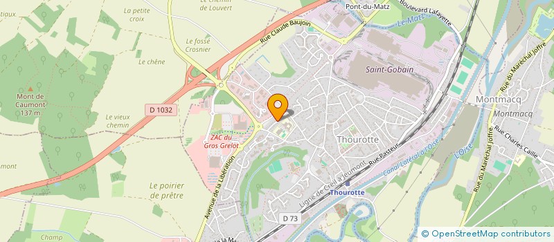 localisation de l'entreprise SCI G.E.S.E. IMMO  THOUROTTE