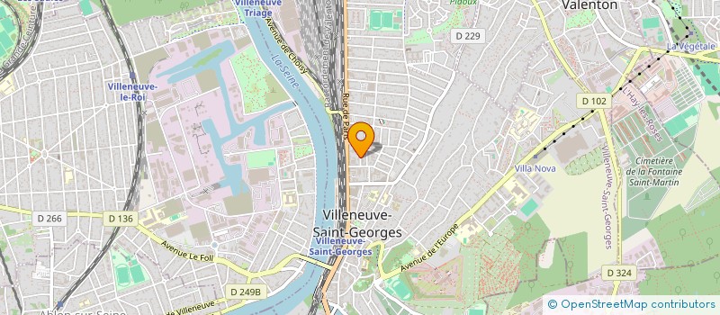localisation de l'entreprise SCI G ET B IMMOBILIER  VILLENEUVE-SAINT-GEORGES