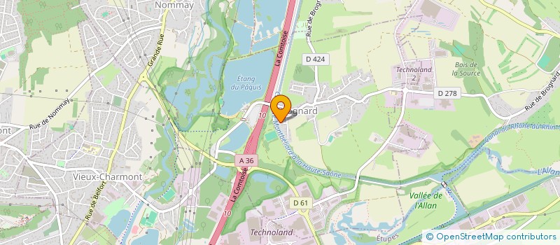 localisation de l'entreprise SCI G ET C  BROGNARD