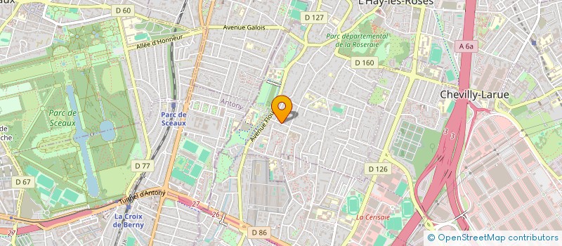 localisation de l'entreprise SCI G ET C  L'HAY-LES-ROSES