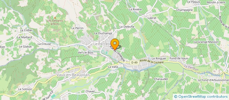 localisation de l'entreprise SCI G ET F LAGARDE  LE PERREON