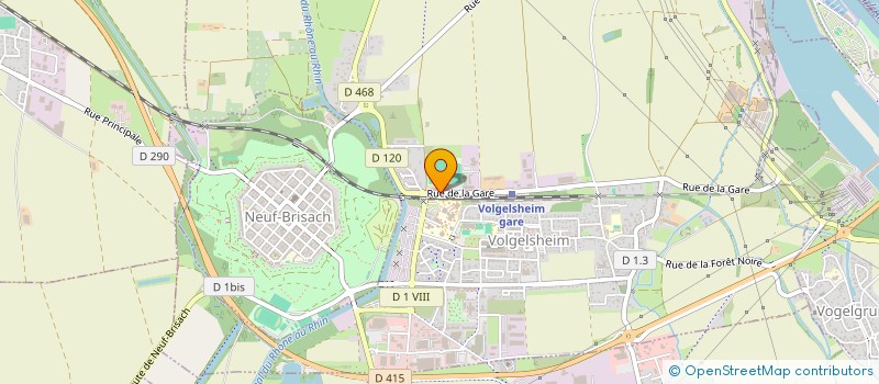 localisation de l'entreprise SCI G ET W LANGE  VOLGELSHEIM