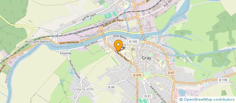 localisation de l'entreprise SCI G.F à GRAY