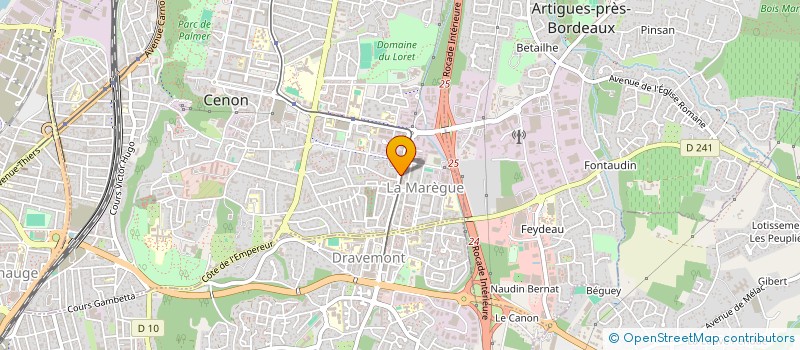 localisation de l'entreprise SCI G.F HAENDEL  CENON