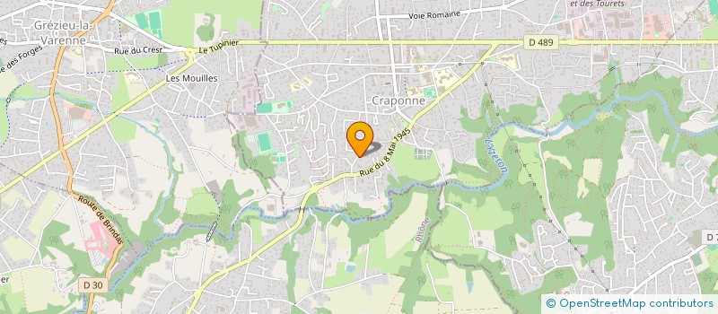 localisation de l'entreprise SCI G.F. IMMOBILIER  CRAPONNE