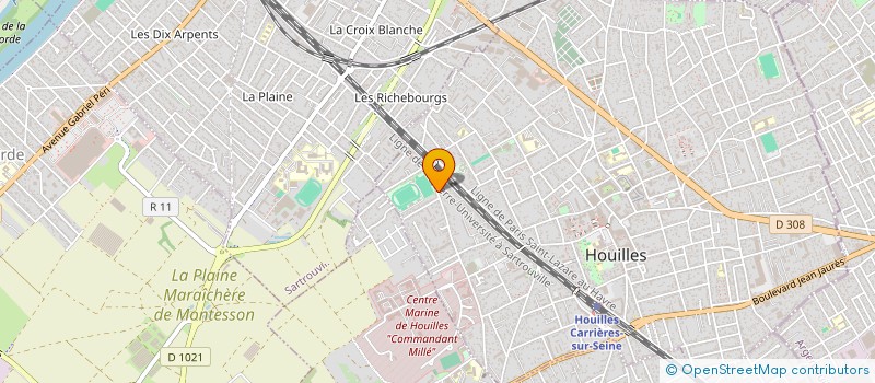 localisation de l'entreprise SCI G&G INVEST  HOUILLES