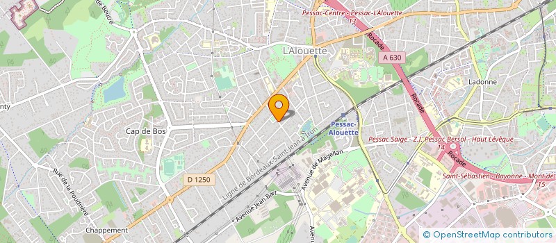 localisation de l'entreprise SCI G G J CUVELIER  PESSAC