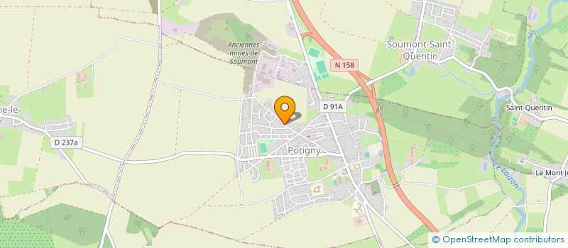 localisation de l'entreprise SCI G.H  POTIGNY