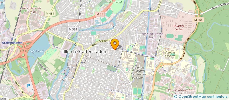 localisation de l'entreprise SCI G.H  ILLKIRCH-GRAFFENSTADEN