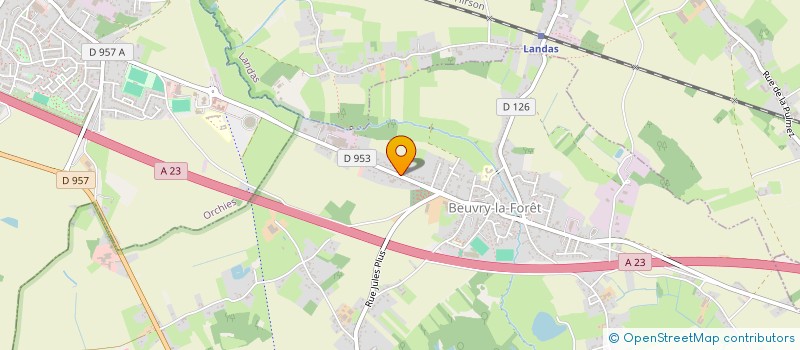 localisation de l'entreprise SCI G & H  BEUVRY-LA-FORET