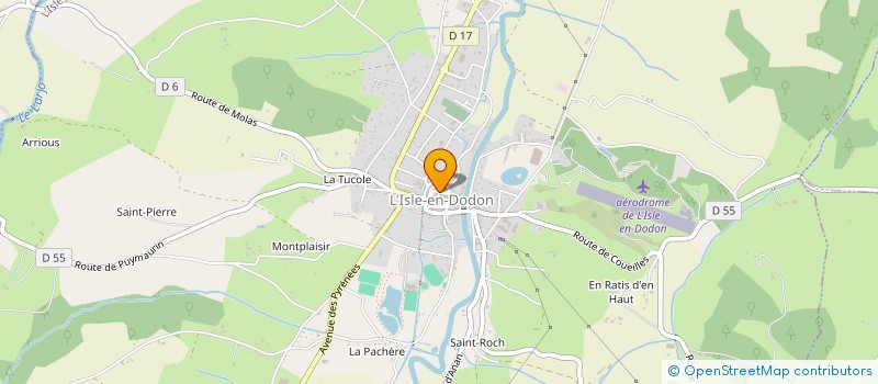 localisation de l'entreprise SCI G H P  L'ISLE-EN-DODON