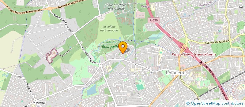 localisation de l'entreprise SCI G HERTZ 4  PESSAC